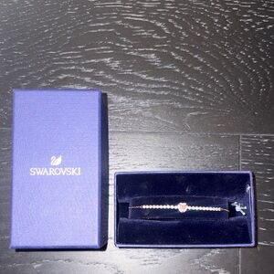 Swarovski Rose Gold Heart Bracelet